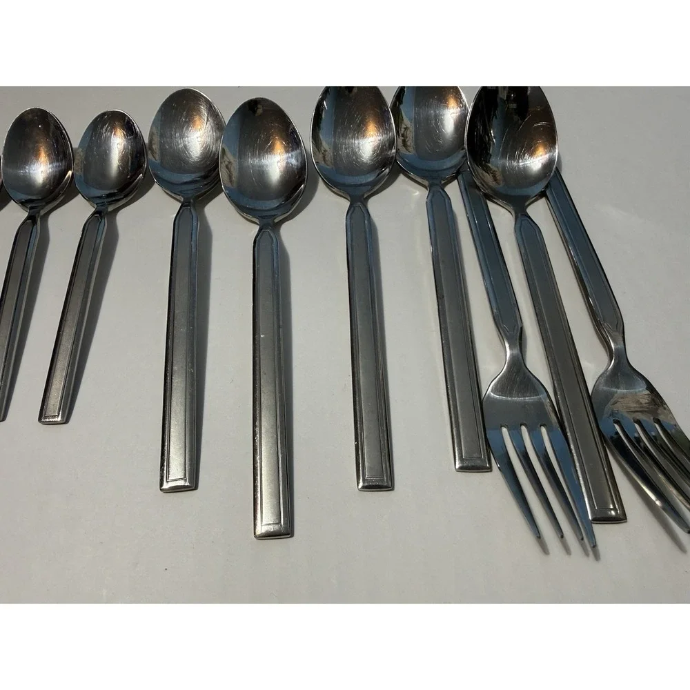 Cambridge 18/8 Stainless China 13 Piece Flatware Lot